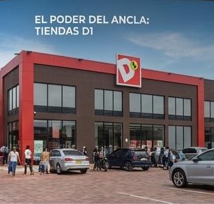 Tienda D1 operando como ancla comercial de Tramonto Market en Chía